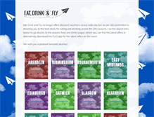 Tablet Screenshot of eatdrinkandfly.com